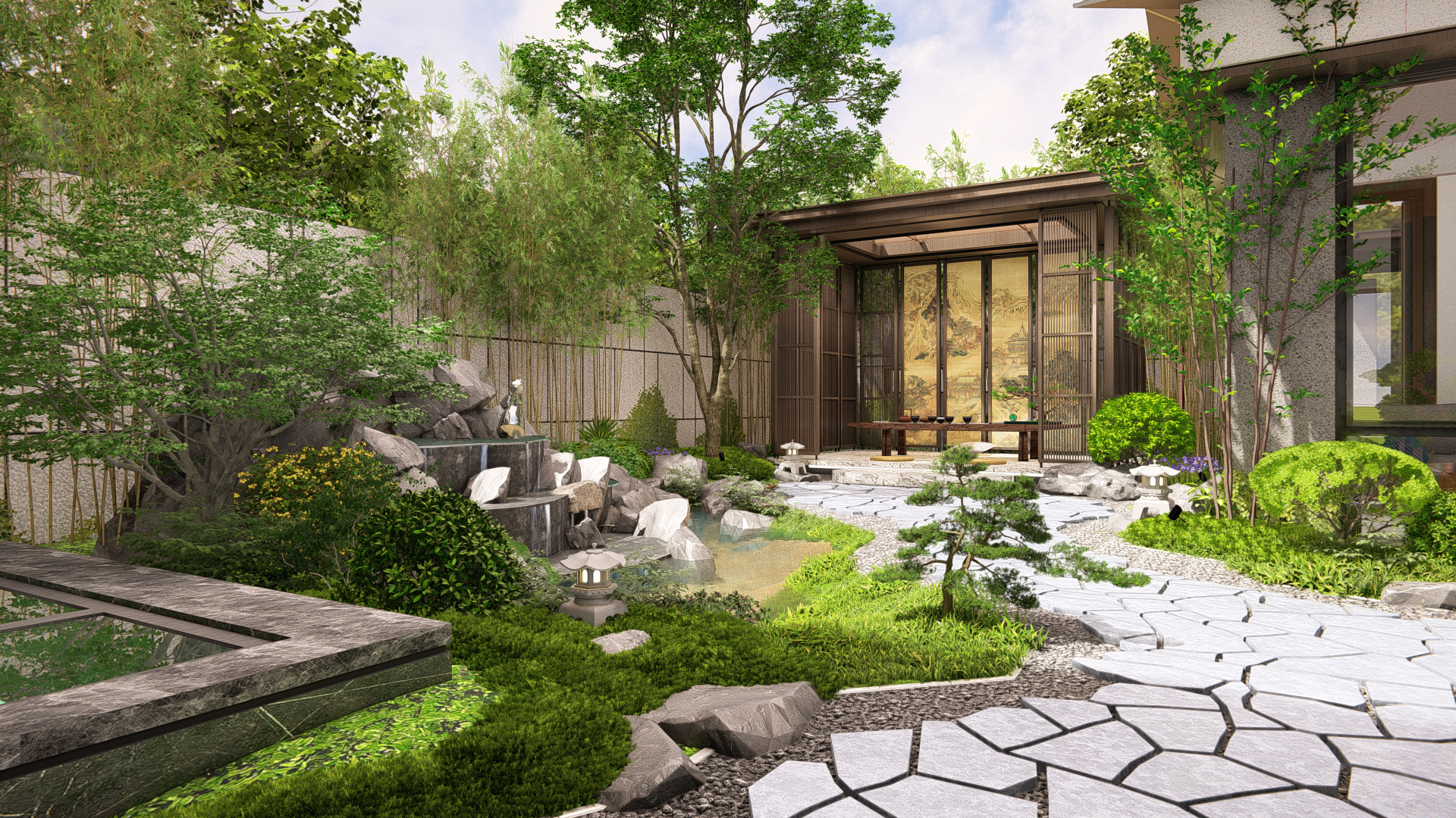 图片[7]-中式庭院效果图表现-桂花坊园林